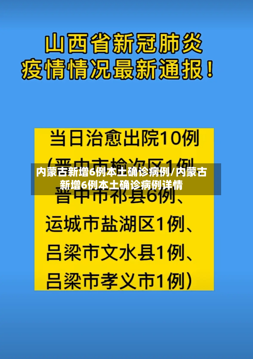内蒙古新增6例本土确诊病例/内蒙古新增6例本土确诊病例详情