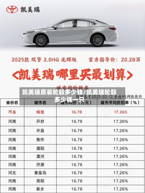 凯美瑞原装轮毂多少钱/凯美瑞轮毂多少钱一只