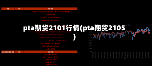 pta期货2101行情(pta期货2105)