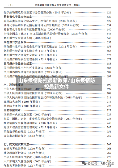 山东疫情防控最新政策/山东疫情防控最新文件