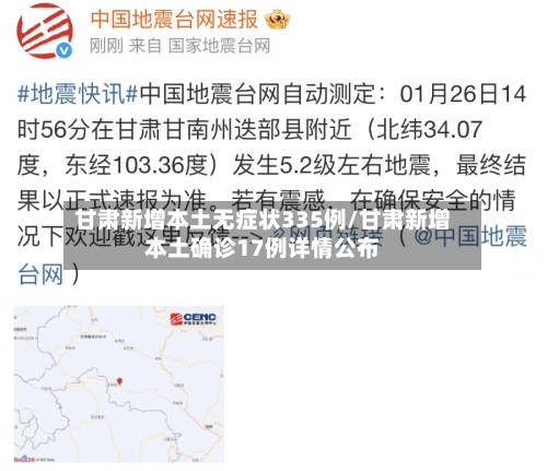 甘肃新增本土无症状335例/甘肃新增本土确诊17例详情公布-第2张图片