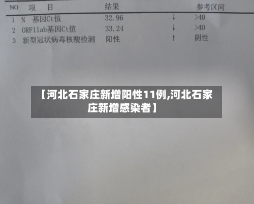 【河北石家庄新增阳性11例,河北石家庄新增感染者】-第2张图片