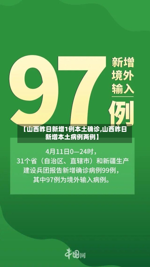 【山西昨日新增1例本土确诊,山西昨日新增本土病例两例】-第2张图片