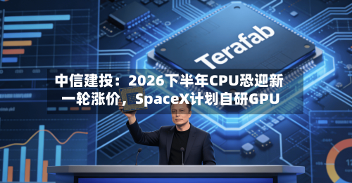 中信建投：2026下半年CPU恐迎新一轮涨价，SpaceX计划自研GPU
