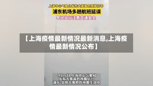 【上海疫情最新情况最新消息,上海疫情最新情况公布】