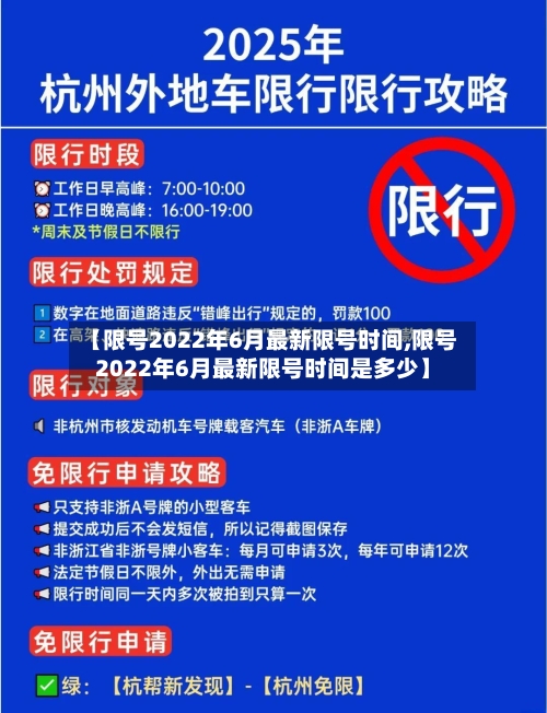 【限号2022年6月最新限号时间,限号2022年6月最新限号时间是多少】-第2张图片