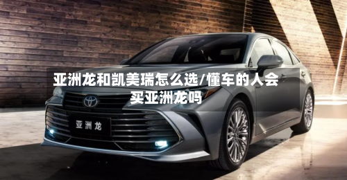 亚洲龙和凯美瑞怎么选/懂车的人会买亚洲龙吗-第2张图片
