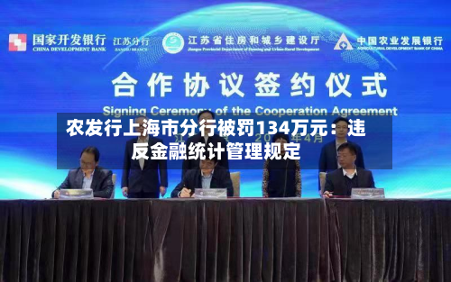农发行上海市分行被罚134万元：违反金融统计管理规定