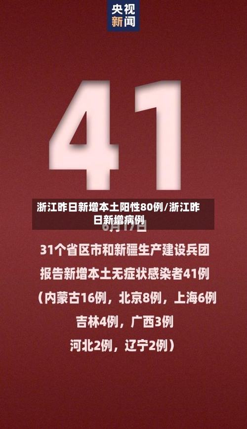 浙江昨日新增本土阳性80例/浙江昨日新增病例-第2张图片