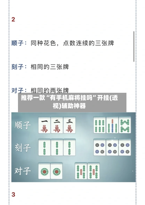 推荐一款“有手机麻将挂吗”开挂(透视)辅助神器-第3张图片
