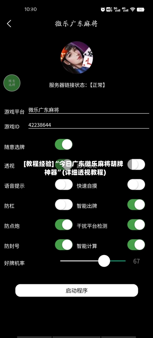 [教程经验]“今日广东微乐麻将胡牌神器”(详细透视教程)-第3张图片