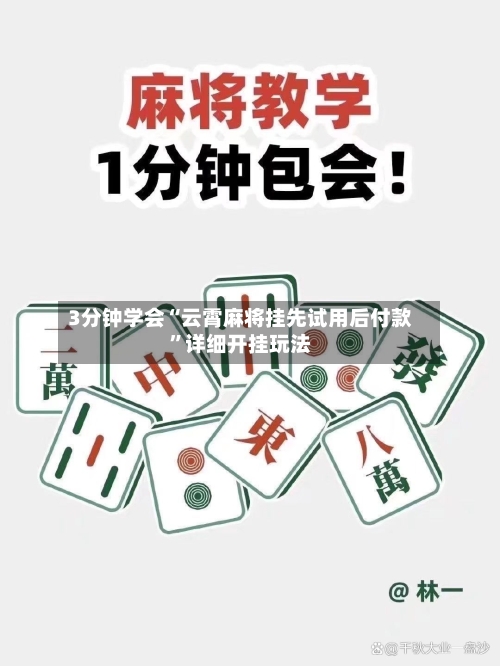 3分钟学会“云霄麻将挂先试用后付款	”详细开挂玩法-第2张图片