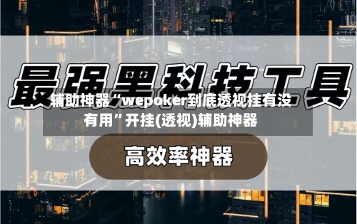 辅助神器“wepoker到底透视挂有没有用	”开挂(透视)辅助神器-第2张图片