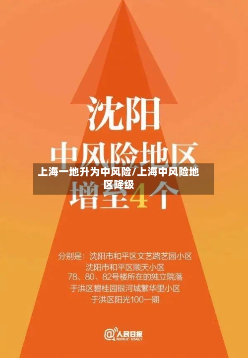 上海一地升为中风险/上海中风险地区降级