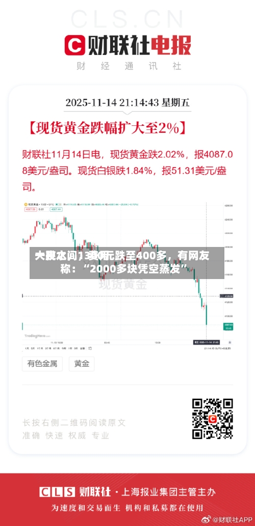 一夜之间，费用大跳水，1300元跌至400多，有网友称：“2000多块凭空蒸发”-第2张图片