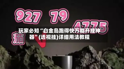玩家必知“白金岛跑得快万能开挂神器	”(透视挂)详细用法教程-第2张图片