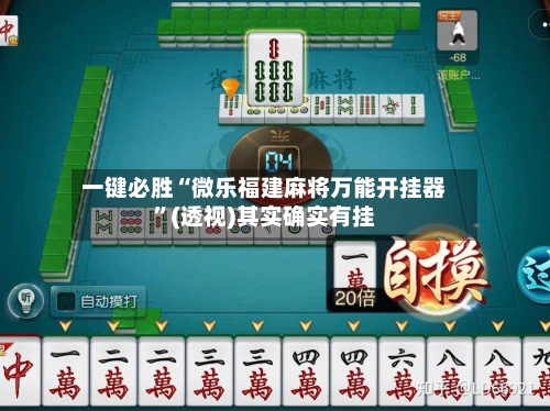 一键必胜“微乐福建麻将万能开挂器”(透视)其实确实有挂