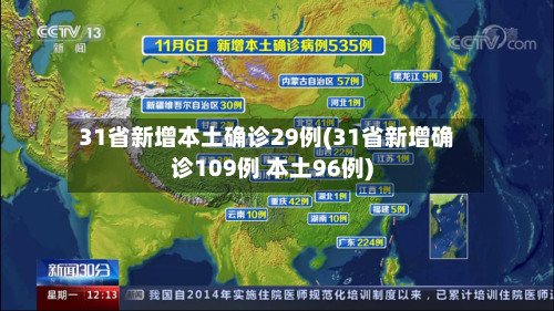 31省新增本土确诊29例(31省新增确诊109例 本土96例)
