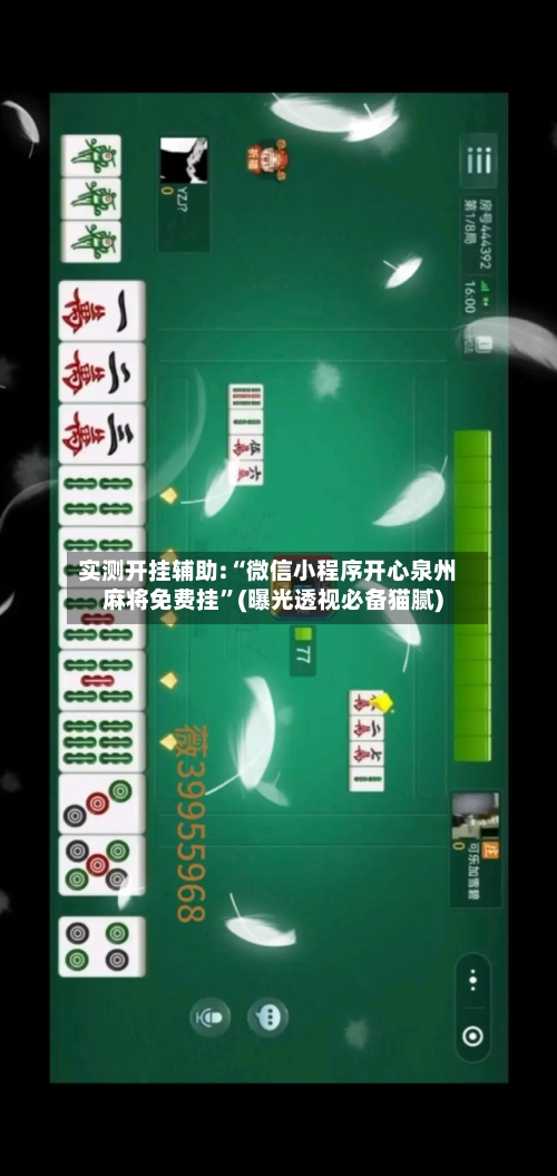 实测开挂辅助:“微信小程序开心泉州麻将免费挂”(曝光透视必备猫腻)