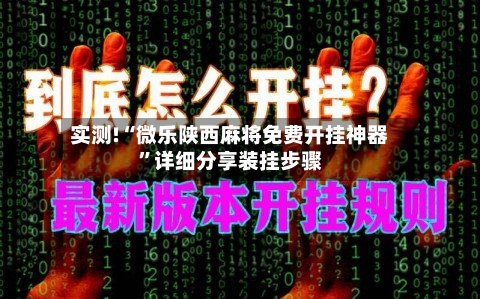 实测!“微乐陕西麻将免费开挂神器	”详细分享装挂步骤-第2张图片