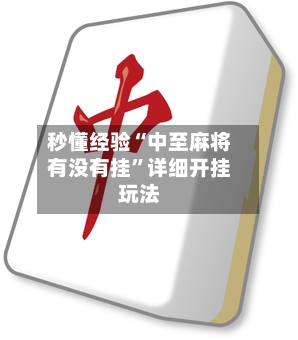 秒懂经验“中至麻将有没有挂	”详细开挂玩法-第3张图片