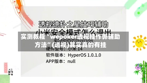 实测教程“wepoker透视挂作弊辅助方法”(透视)其实真的有挂-第2张图片