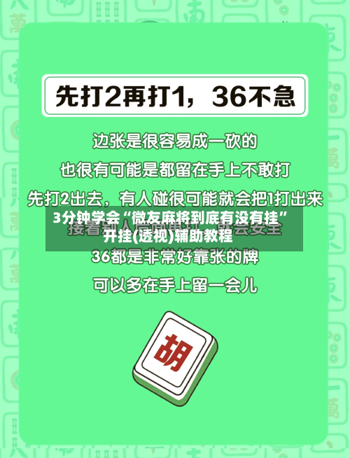 3分钟学会“微友麻将到底有没有挂”开挂(透视)辅助教程-第3张图片