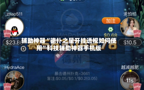 辅助神器“德扑之星开挂透视如何使用”科技辅助神器手机版