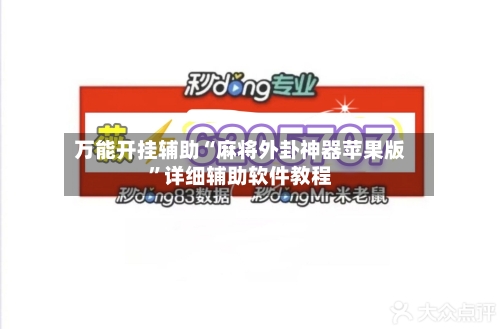 万能开挂辅助“麻将外卦神器苹果版”详细辅助软件教程-第3张图片