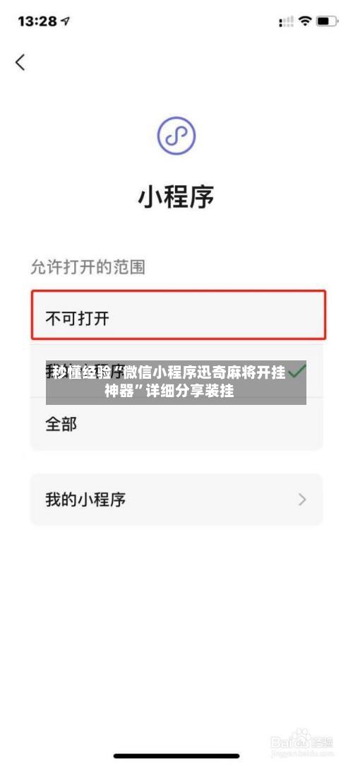 秒懂经验“微信小程序迅奇麻将开挂神器”详细分享装挂-第2张图片