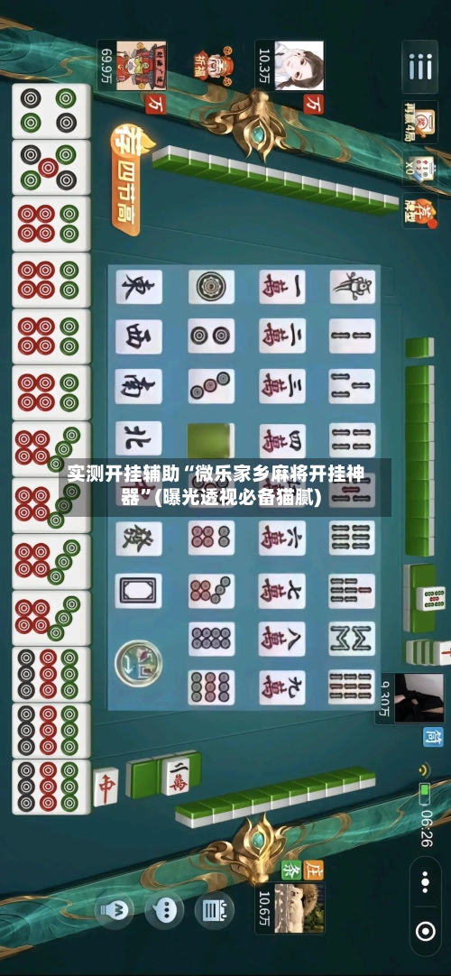 实测开挂辅助“微乐家乡麻将开挂神器”(曝光透视必备猫腻)