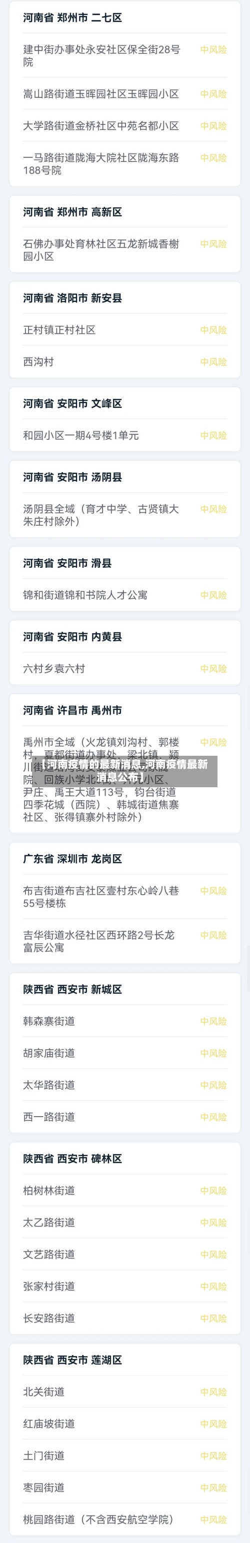【河南疫情的最新消息,河南疫情最新消息公布】