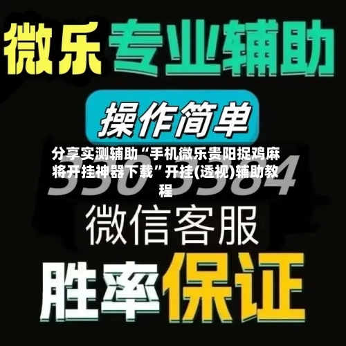 分享实测辅助“手机微乐贵阳捉鸡麻将开挂神器下载”开挂(透视)辅助教程-第3张图片