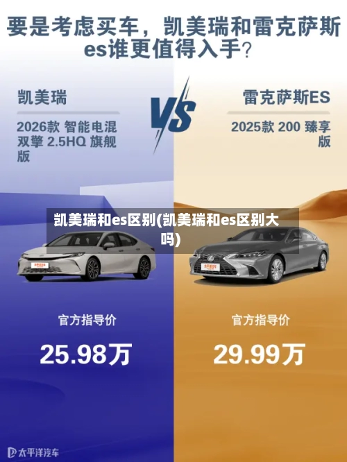 凯美瑞和es区别(凯美瑞和es区别大吗)