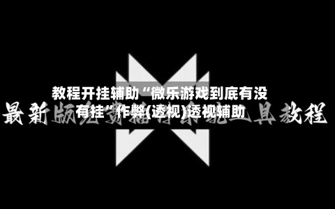 教程开挂辅助“微乐游戏到底有没有挂”作弊(透视)透视辅助-第3张图片