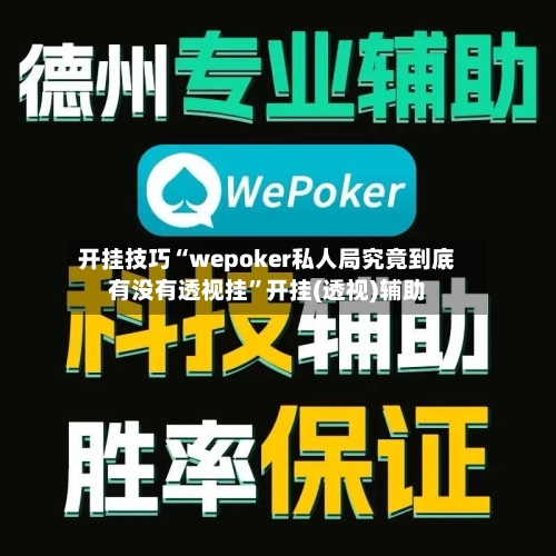 开挂技巧“wepoker私人局究竟到底有没有透视挂”开挂(透视)辅助-第3张图片