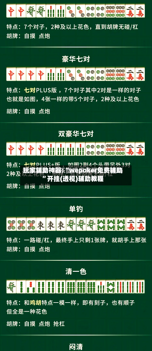 玩家辅助神器:“wepoker免费辅助”开挂(透视)辅助教程-第2张图片