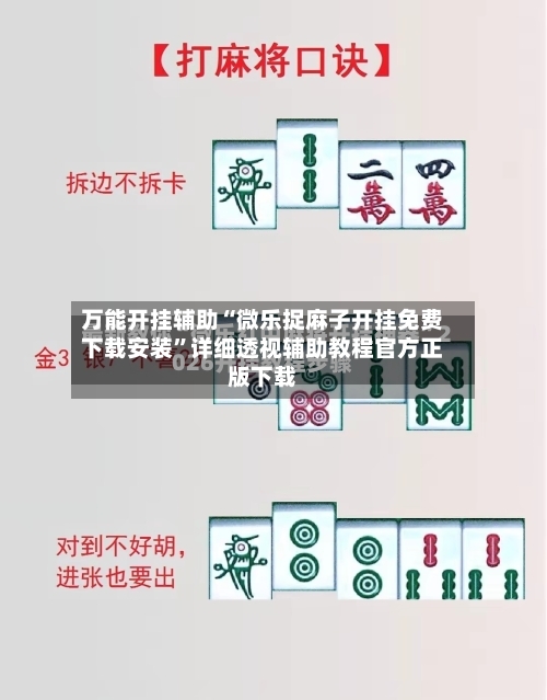 万能开挂辅助“微乐捉麻子开挂免费下载安装”详细透视辅助教程官方正版下载-第3张图片