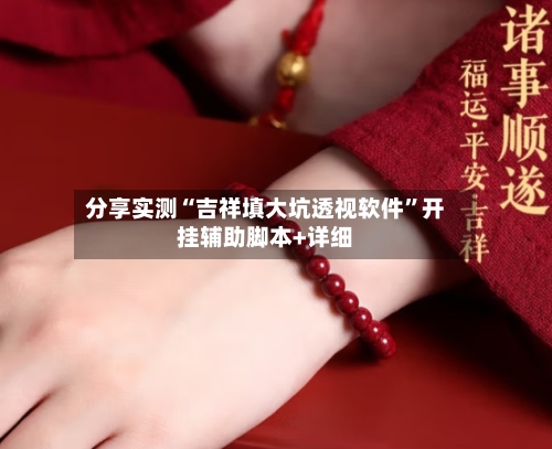分享实测“吉祥填大坑透视软件”开挂辅助脚本+详细