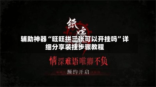辅助神器“旺旺拼三张可以开挂吗	”详细分享装挂步骤教程-第3张图片
