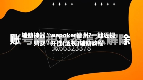 辅助神器“wepoker德州?一键透视购买”开挂(透视)辅助教程-第3张图片