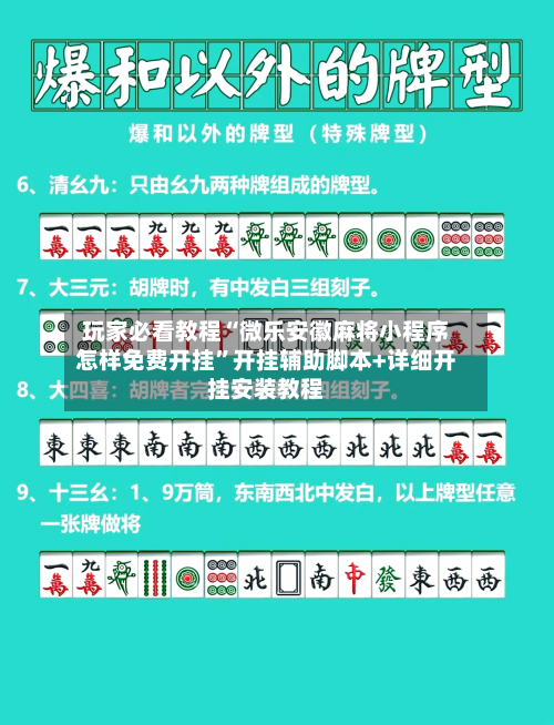 玩家必看教程“微乐安徽麻将小程序怎样免费开挂	”开挂辅助脚本+详细开挂安装教程-第2张图片