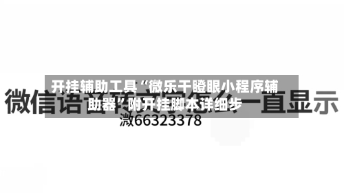 开挂辅助工具“微乐干瞪眼小程序辅助器”附开挂脚本详细步