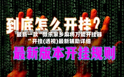 最新一款“微乐家乡麻将万能开挂器”开挂(透视)最新辅助详细-第2张图片