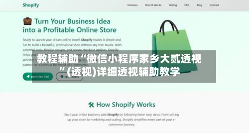 教程辅助“微信小程序家乡大贰透视	”(透视)详细透视辅助教学-第2张图片