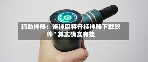 辅助神器：雀神麻将开挂神器下载软件”其实确实有挂