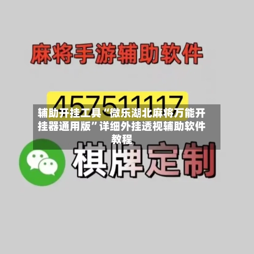 辅助开挂工具“微乐湖北麻将万能开挂器通用版”详细外挂透视辅助软件教程