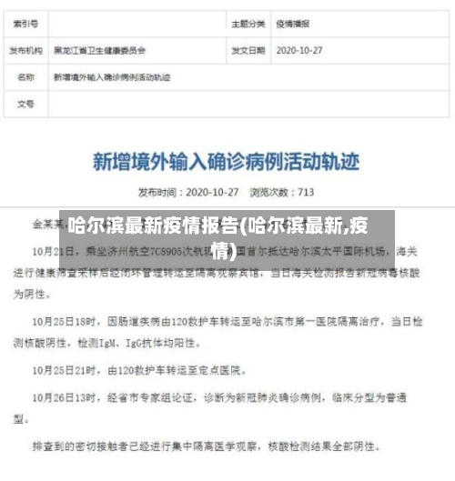 哈尔滨最新疫情报告(哈尔滨最新,疫情)