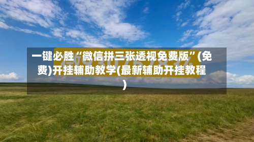 一键必胜“微信拼三张透视免费版”(免费)开挂辅助教学(最新辅助开挂教程)