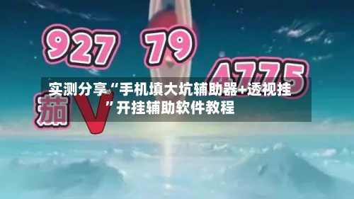 实测分享“手机填大坑辅助器+透视挂”开挂辅助软件教程